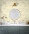NextWall Star Burst Geo Mid Century Peel and Stick Wallpaper Ivory Metallic Gold