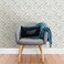 NuWallpaper Gustavus Peel and Stick Wallpaper Blue Patterned Removable Contact Paper for Walls Self Adhesive Wall Covering for Bedroom Living Room Accent Wall