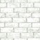 RoomMates RMK11939WP White and Taupe Brick Peel and Stick Wallpaper