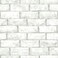 RoomMates RMK11939WP White and Taupe Brick Peel and Stick Wallpaper