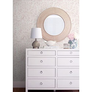 RoomMates RMK12643PL Pink Cat Coquillette Burst Peel and Stick Wallpaper