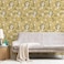 Simon&amp;Siff SimonSiff Boho Wallpaper Peel and Stick Floral Daisy Wallpaper Yellow Peel and Stick Wall Paper 79x173