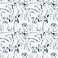 Surface Style Dog Doodle Peel and Stick Wallpaper WhiteBlue