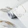 TANONE White Marble Contact Paper for Countertops Waterproof Wallpaper Peel and Stick for Cabinets Removable Matte Gold White Marble Vinyl Wrap for Kitchen Bathroom Counter 178x 118