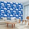 TAOGIFT Peel and Stick Contact Paper Blue Sky Clouds Pattern Wallpaper Vinyl for Kitchen Wall Art Crafts Decor 177 x 78 Inch