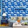 TAOGIFT Peel and Stick Contact Paper Blue Sky Clouds Pattern Wallpaper Vinyl for Kitchen Wall Art Crafts Decor 177 x 78 Inch