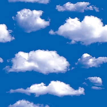 TAOGIFT Peel and Stick Contact Paper Blue Sky Clouds Pattern Wallpaper Vinyl for Kitchen Wall Art Crafts Decor 177 x 78 Inch