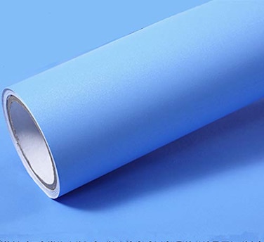 UPREDO Solid Color Matte Textured Vinyl Peel and Stick Wallpaper Adhesive Paper Wallpaper Shelf Liner Home Decorative Paper158inch by 79inch Sky Blue