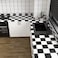 VaryPaper 157x787 Thick Checkered Countertop Contact Paper Waterproof Checkered Wallpaper Peel and Stick Black and White Wallpaper for Bathroom Kitchen Backsplash Cabinets Shelf Liners Drawers