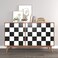 VaryPaper 157x787 Thick Checkered Countertop Contact Paper Waterproof Checkered Wallpaper Peel and Stick Black and White Wallpaper for Bathroom Kitchen Backsplash Cabinets Shelf Liners Drawers