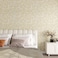 VEELIKE Boho Cream Yellow Peel and Stick Wallpaper with Branches Removable Yellow Contact Paper for Cabinets Drawers Walls 157x118 Waterproof Self Adhesive Cream Wallpaper for Bedroom Bathroom