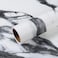 VEELIKE Matte Black and White Liquid Marble Contact Paper Waterproof 157x354 Peel and Stick Countertop Wallpaper for Kitchen Bathroom Table Adhesive Thick Vinyl Wrap