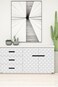 weiseni 3D Flat Visual Effect Wallpaper Peel and Stick 236x1968 White Diamond Wallpaper SelfAdhesive Removable Wallpaper Effect Contact Paper Grey White
