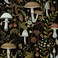 WENMER Floral Peel and Stick Boho Mushroom Wallpaper Removable SelfAdhesive 173 x 118