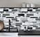 WENMER Peel and Stick Backsplash Wallpaper Kitchen Backsplash Wallpaper Kitchen Peel and Stick Wall Paper Tile Contact Paper for Countertop Bathroom 177x 236