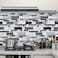 WENMER Peel and Stick Backsplash Wallpaper Kitchen Backsplash Wallpaper Kitchen Peel and Stick Wall Paper Tile Contact Paper for Countertop Bathroom 177x 236