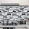 WENMER Peel and Stick Backsplash Wallpaper Kitchen Backsplash Wallpaper Kitchen Peel and Stick Wall Paper Tile Contact Paper for Countertop Bathroom 177x 236