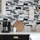 WENMER Peel and Stick Backsplash Wallpaper Kitchen Backsplash Wallpaper Kitchen Peel and Stick Wall Paper Tile Contact Paper for Countertop Bathroom 177x 236