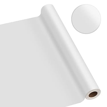 osayhome White Wallpaper 236x394 Contact Paper Solid Matte White Peel and Stick Removable Wallpaper Textured Vinyl Film Self Adhesive for Cabinets Waterproof Wall Coverings Shelf Home Decorative