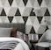 YIXIFANS J337 Geometric Peel and Stick Wallpaper Removable Trigon Pattern Self Gray 1771inch x 118inch