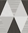 YIXIFANS J337 Geometric Peel and Stick Wallpaper Removable Trigon Pattern Self Gray 1771inch x 118inch