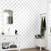 Yullpaper Classic White Grid Wallpaper White Checkered Wallpaper for Kitchen Backsplash Peel and Stick Minimalist Geometric Sqaure Wallpapers Adhesive Removable Grid Contact Paper for Wall175102