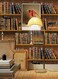 ZHENNEHZ Yellow Modern Multipurpose Wallpaper 177 x 394 SelfAdhesive StainResistant Book Theme