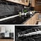 Livelynine 158x197 Black Marble Contact Paper Peel and Stick Countertops Waterproof OilProof Self Adhesive Marble Wallpaper for Bathroom Counter Adhesive Backsplash for Kitchen Counters Removable