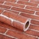 Lependor 1771 X 118 Decorative Wallpaper SelfAdhesive Wall Paper Red Brick Printed Stick Paper Easy to Apply Peel and Stick 1771 x 98ft