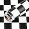 LACHEERY LaCheery Thick Checkered Contact Paper Decorative Self Adhesive Checkered Wallpaper Removable Black and White Wall Paper Peel and Stick Wallpaper for Bathroom Backsplash Shelf Drawer Liners 1