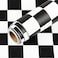 LACHEERY LaCheery Thick Checkered Contact Paper Decorative Self Adhesive Checkered Wallpaper Removable Black and White Wall Paper Peel and Stick Wallpaper for Bathroom Backsplash Shelf Drawer Liners 1