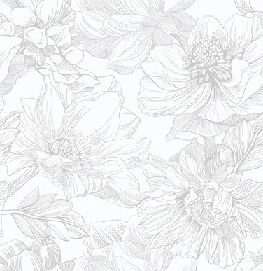 Ismoon Large Floral Peel and Stick Wallpaper Boho WhiteGrey Contact Paper 173inx65ft Removable Self Adhesive Bedroom Cabinet Mural Wall Decor Vinyl Roll
