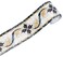 Amao Amhao 3D Mosaic Embossed Wallpaper Border Floral Wall Border Paper Peel and Stick Wall Tile Borders for Bathroom Kitchen Backsplash Sticker Black