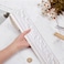 CRASPIRE 905x47in Crown Molding Peel and Stick Self Adhesive White Marble Flexible Foam Trim 3D Sticky Decorative Wallpaper Border Wall Edging Foam Baseboard Mirror Border Wall Lines Hotel DIY Decor