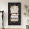 CRE8TIVE 8x80 Black Chunky Glitter Wallpaper Border Peel and Stick Wall Border Sparkle Sequins Removable Wallpaper Self Adhesive Fabric Black Contact Paper for Cabinets Dressers Ceiling DIY Crafts