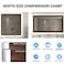DESOMINOR 328Ft Black Border Peel Stick Wood Grain Wallpaper Border Removable Waterproof Bathroom Mirror Frame Sticker Dark Brown 394Inch x 328Ft
