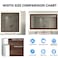 DESOMINOR 328Ft Black Border Peel Stick Wood Grain Wallpaper Border Removable Waterproof Bathroom Mirror Frame Sticker Dark Brown 394Inch x 328Ft
