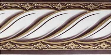 Dundee Deco Wallpaper Border Peel and Stick BD5015 Faux Victorian White Gold Mauve Rope Abstract Wallpaper Border Retro Design Roll 33 ft x 2 in 10m x 5cm Self Adhesive