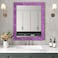 FunStick 39x472 Violet Purple Glitter Wallpaper Border Wall Paper Borders Peel and Stick Modern Mirror Borders for Bathroom Waterproof Glitter Contact Paper for Bedroom Wallpaper Border Sticker