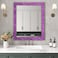 FunStick 39x472 Violet Purple Glitter Wallpaper Border Wall Paper Borders Peel and Stick Modern Mirror Borders for Bathroom Waterproof Glitter Contact Paper for Bedroom Wallpaper Border Sticker