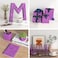 FunStick 39x472 Violet Purple Glitter Wallpaper Border Wall Paper Borders Peel and Stick Modern Mirror Borders for Bathroom Waterproof Glitter Contact Paper for Bedroom Wallpaper Border Sticker