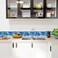HOMETITUTE Wallpaper Border 4x196 Inch Peel and Stick Wall Border Wallpaper Border Self Adhesive Mosaic Tile Style Trim for Bathroom Kitchen Backsplash Mirror Frame Sink Cabinet Laundry Wall Decor