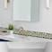HOMETITUTE Wallpaper Border Peel and Stick Decorative Wall Trim Self Adhesive Floral Vine Accent for Bedroom Kitchen Bathroom Living Room Mirror Frame Ceiling Shelf Decor Green Gold Style 4x196 Inch
