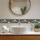 HOMETITUTE Wallpaper Border Peel and Stick Decorative Wall Trim Self Adhesive Stone Texture Accent Strip for Bathroom Kitchen Entryway Balcony Mirror Frame Backsplash Wall Edge 4x196 Inch Rock Style