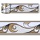 JZÂ·HOME JZHOME Peel and Stick Wallpaper Border Modern Abstract BrownWhite Removable Self Adhesive Wall Border Molding Home Ceiling Decorative Border 2328 ft