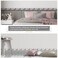 JZÂ·HOME JZHOME Peel and Stick Wallpaper Border Modern Abstract BrownWhite Removable Self Adhesive Wall Border Molding Home Ceiling Decorative Border 2328 ft