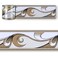 JZÂ·HOME JZHOME Peel and Stick Wallpaper Border Modern Abstract BrownWhite Removable Self Adhesive Wall Border Molding Home Ceiling Decorative Border 2328 ft