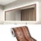 LONGKING 16ft Brown Mirror Tape Border Peel and Stick Mirror Border for Bathroom Waterproof PVC Wallpaper Thickened