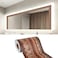 LONGKING 16ft Brown Mirror Tape Border Peel and Stick Mirror Border for Bathroom Waterproof PVC Wallpaper Thickened