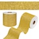 WESTICK Gold Glitter Bulletin Board Border Decorative Yellow Golden Glitter Wallpaper Border Peel and Stick Chunky Sparkle Gold Mirror Frame Border for Bathroom Classroom Office 4 x 160